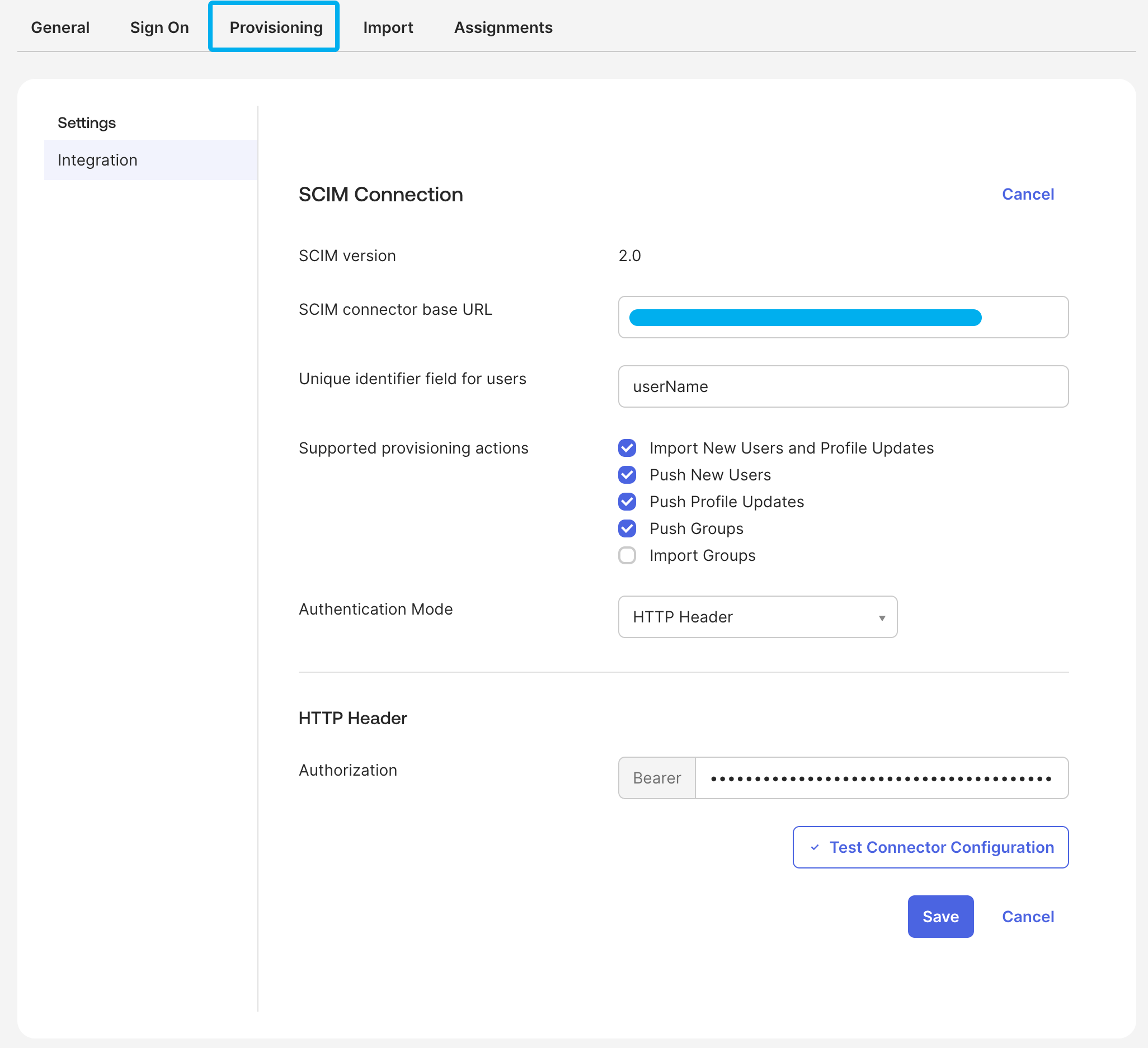 okta scim api key setup