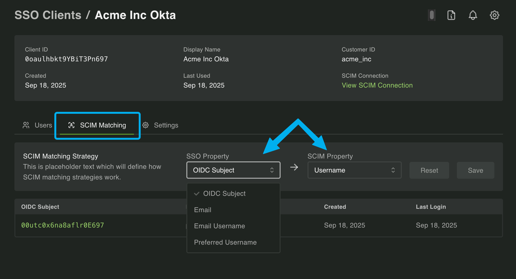propelauth scim sso matching