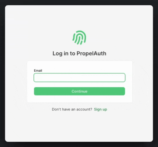 example sso first login flow